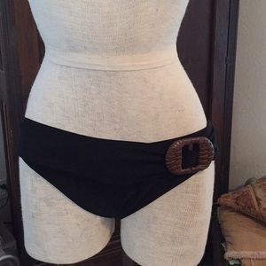 VS black bikini bottoms with buckle
